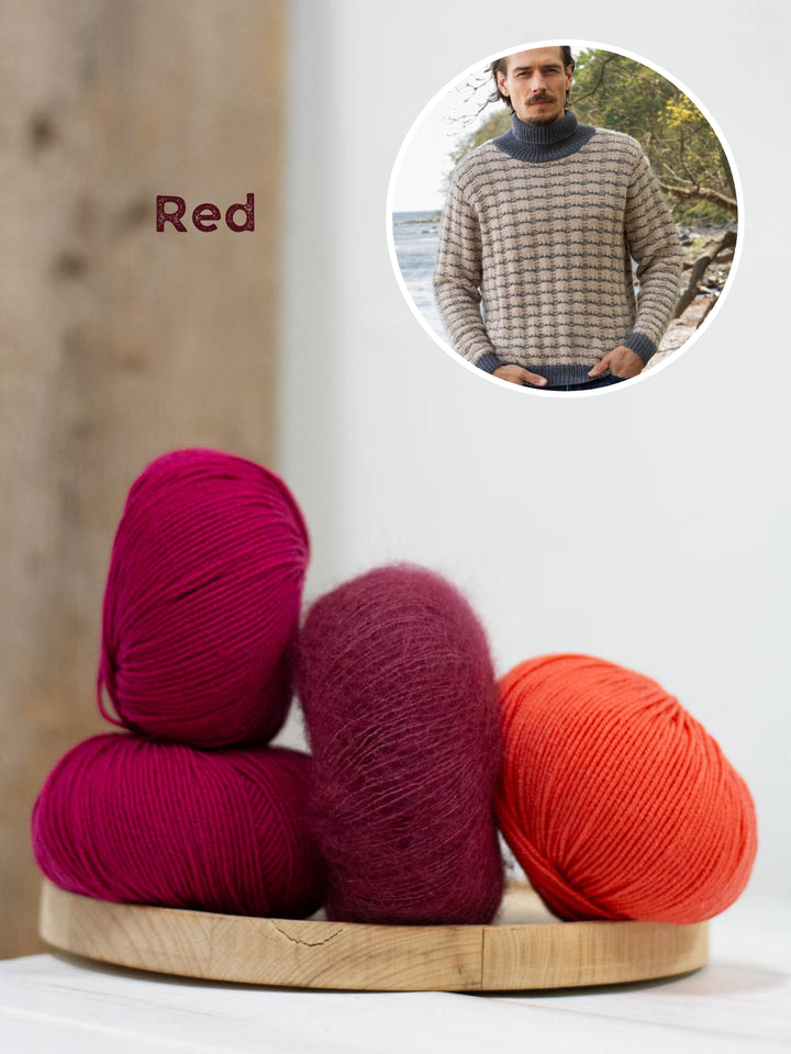 Breipakket Cool Wool Silkhair trui voor hem