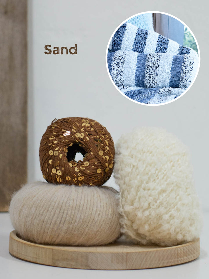 Breipakket Orsetto Brigitte no. 2 Cosmo rolkussen