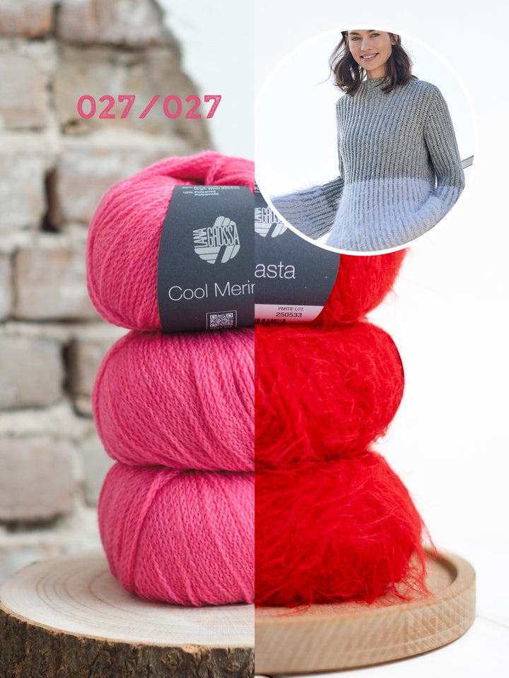 Breipakket Basta Cool Merino trui in patentsteek