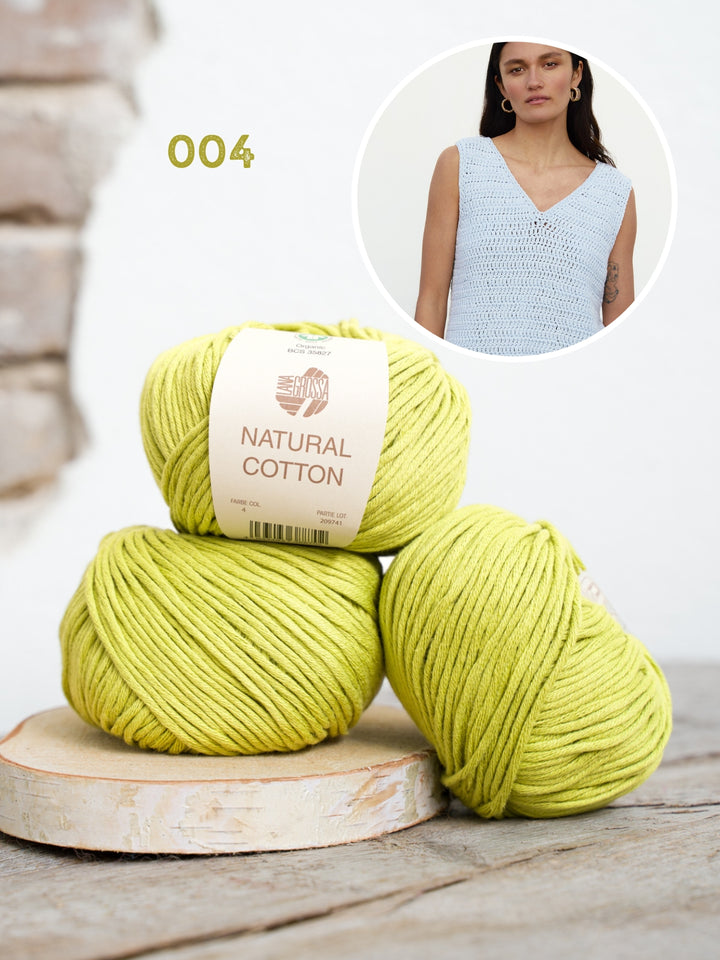 Haakpakket Natural Cotton topje in stokjes