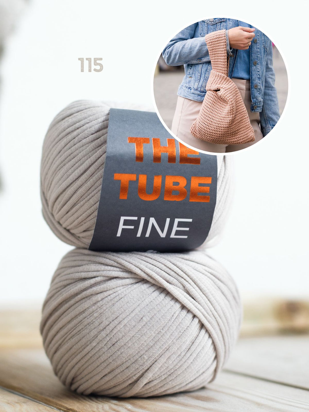 Tunisch haakpakket The Tube Fine tas