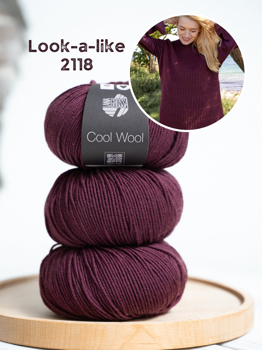 Breipakket Cool Wool spencer in halve patentsteek