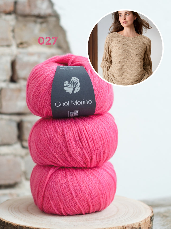 Breipakket Cool Merino trui met textuur