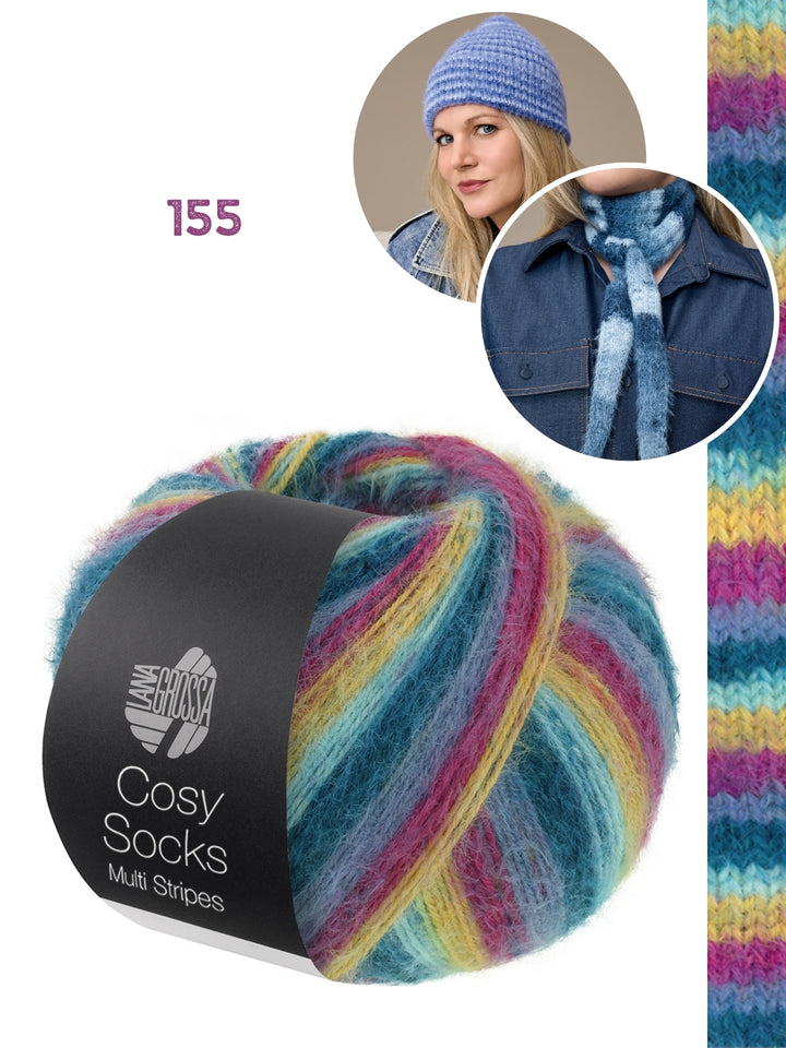 Breipakket Cosy Socks set (sjaaltje + muts)