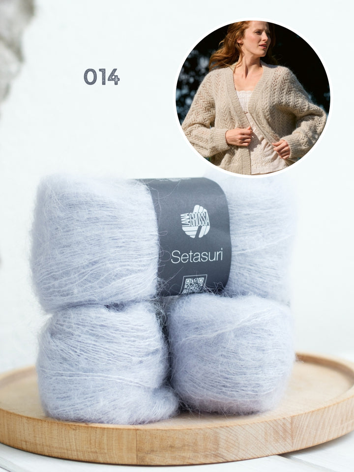 Breipakket Setasuri vest in kantpatroon