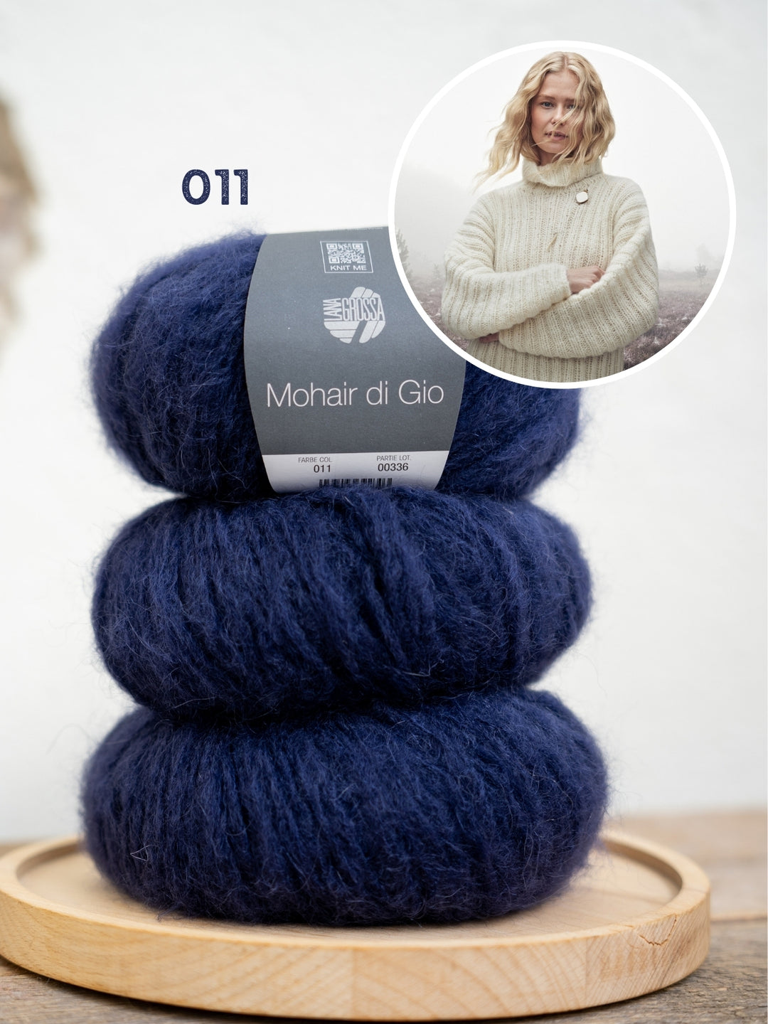 Breipakket Mohair Di Gio trui met vleermuismouwen - top-down