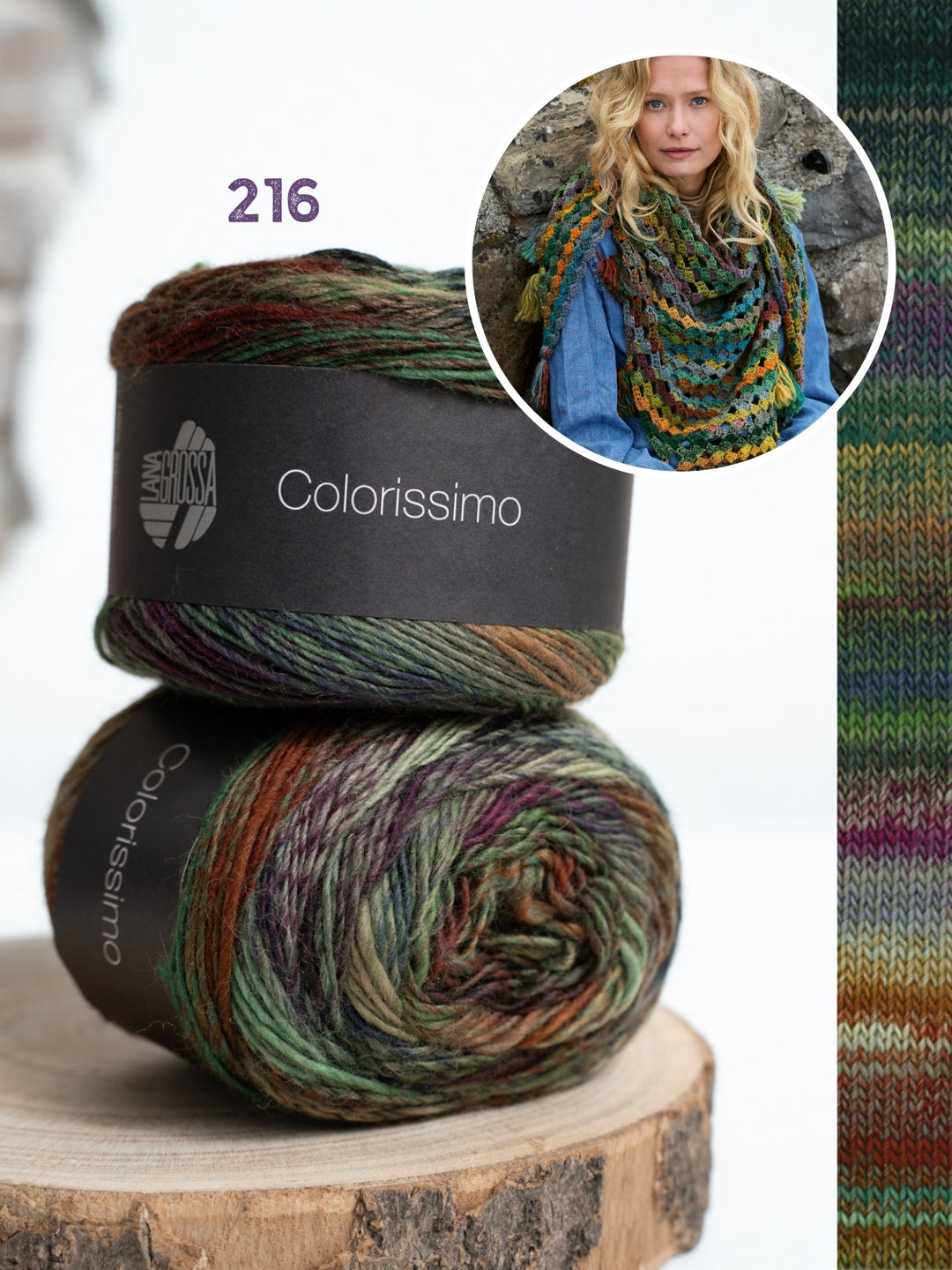 Haakpakket Colorissimo driehoekstola met kwastjes
