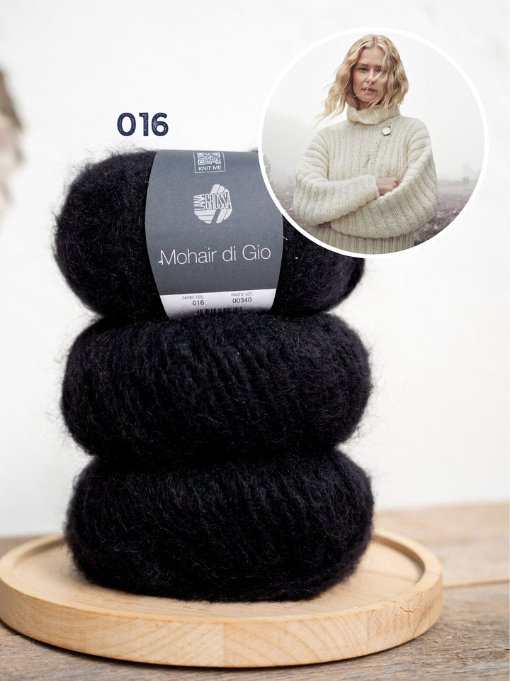 Breipakket Mohair Di Gio trui met vleermuismouwen - top-down