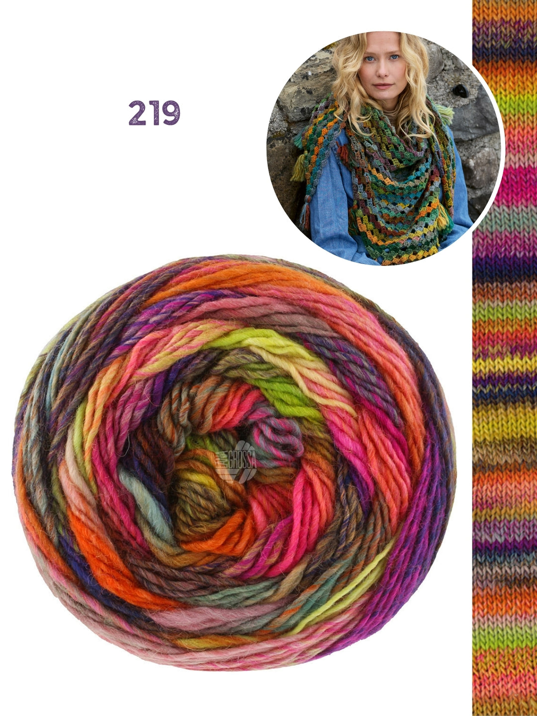 Haakpakket Colorissimo driehoekstola met kwastjes