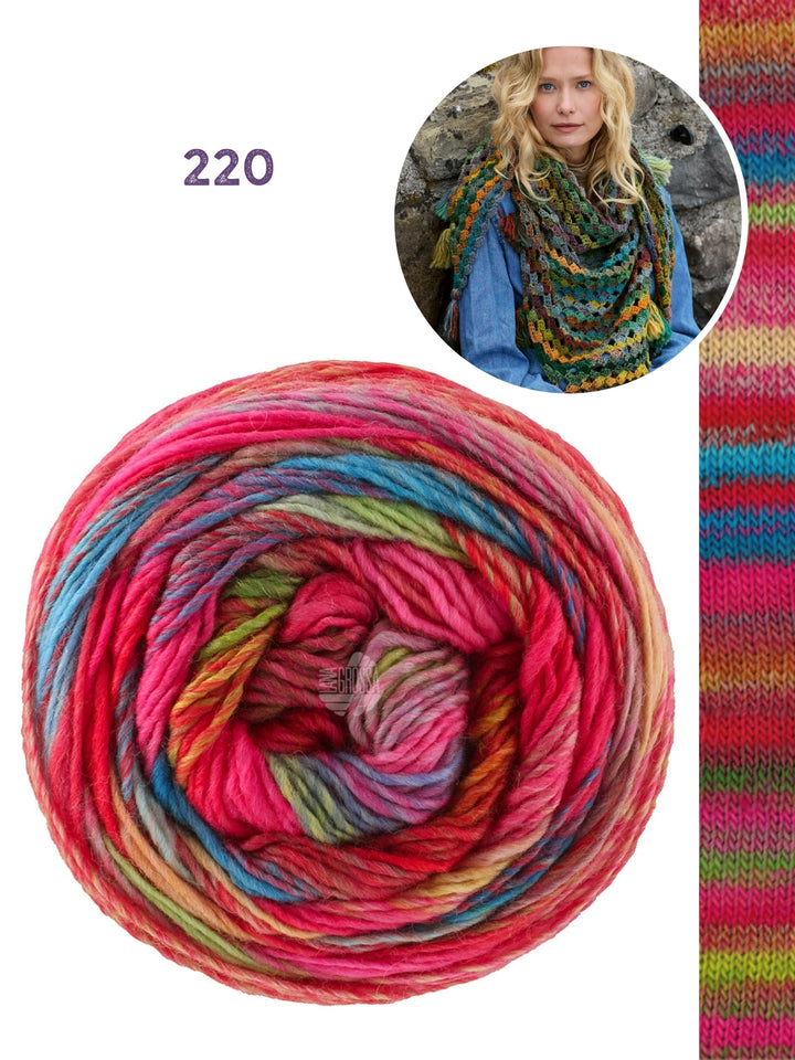 Haakpakket Colorissimo driehoekstola met kwastjes