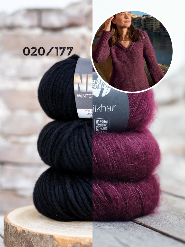 Breipakket Winter Softness Silkhair v-hals trui