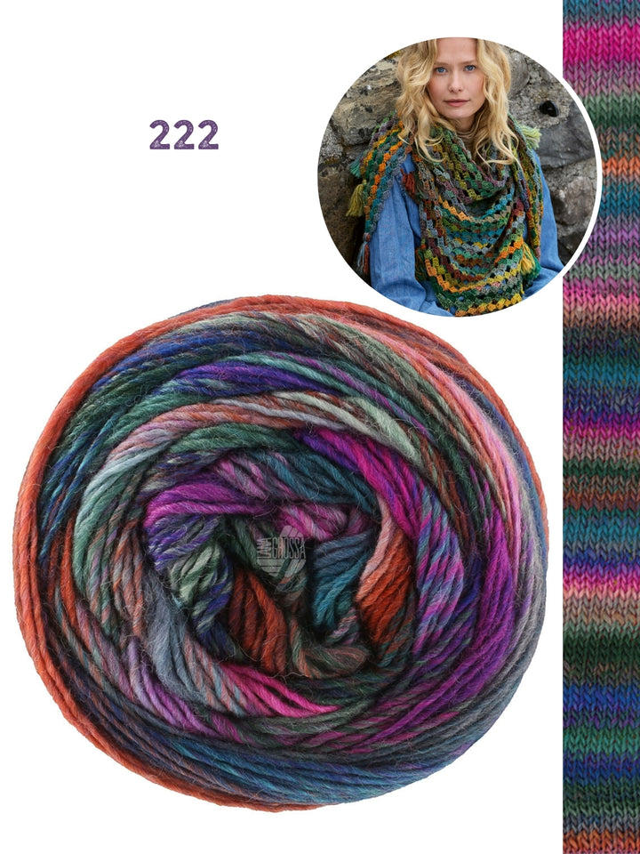Haakpakket Colorissimo driehoekstola met kwastjes