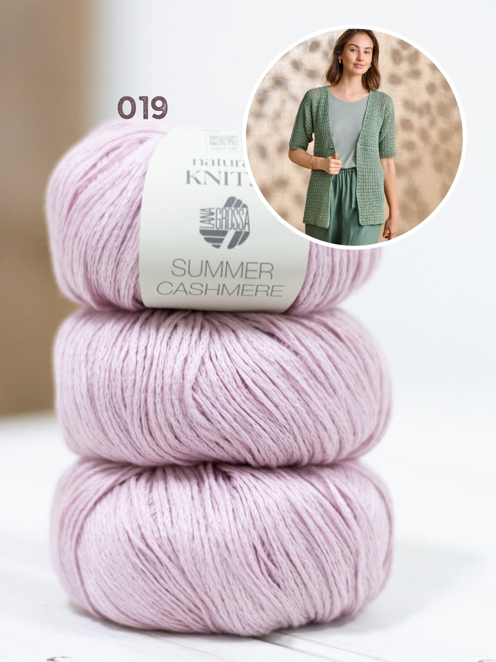 Haakpakket Summer Cashmere vest met korte mouwen