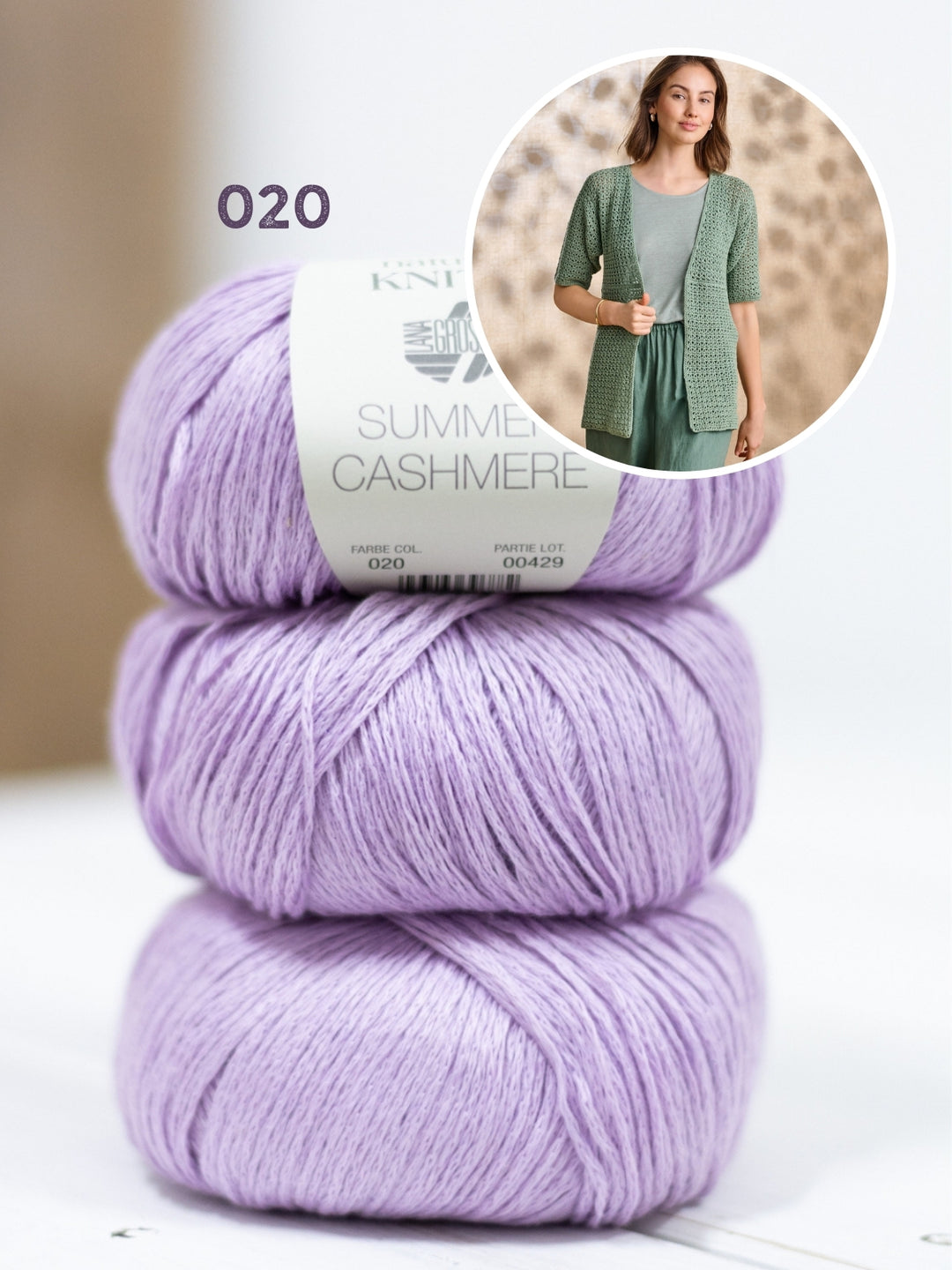 Haakpakket Summer Cashmere vest met korte mouwen