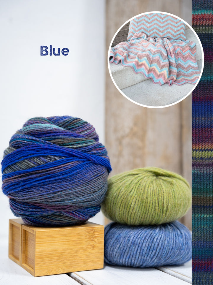 Breipakket Gomitolo Intenso Brigitte no. 2 zigzag deken