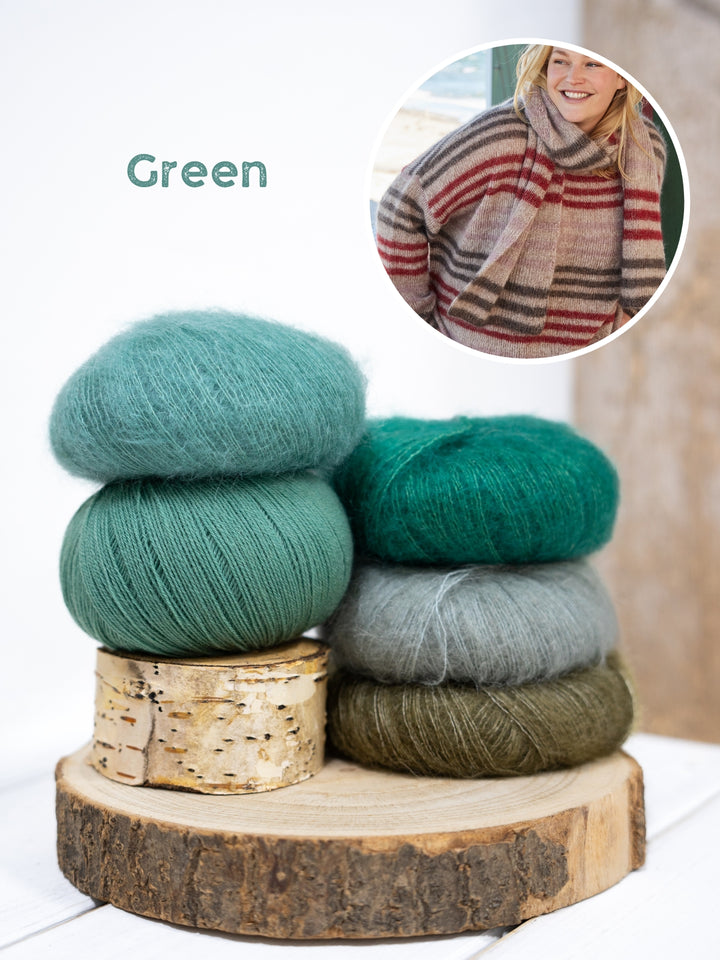 Breipakket Cool Wool Lace Silkhair strepentrui