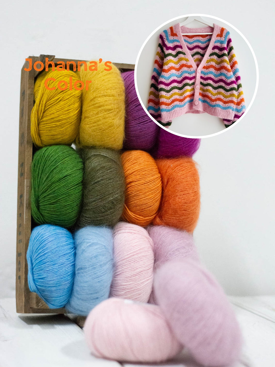 Breipakket Jean Cardigan - Engels- & Duitstalig - Kolibri by Johanna