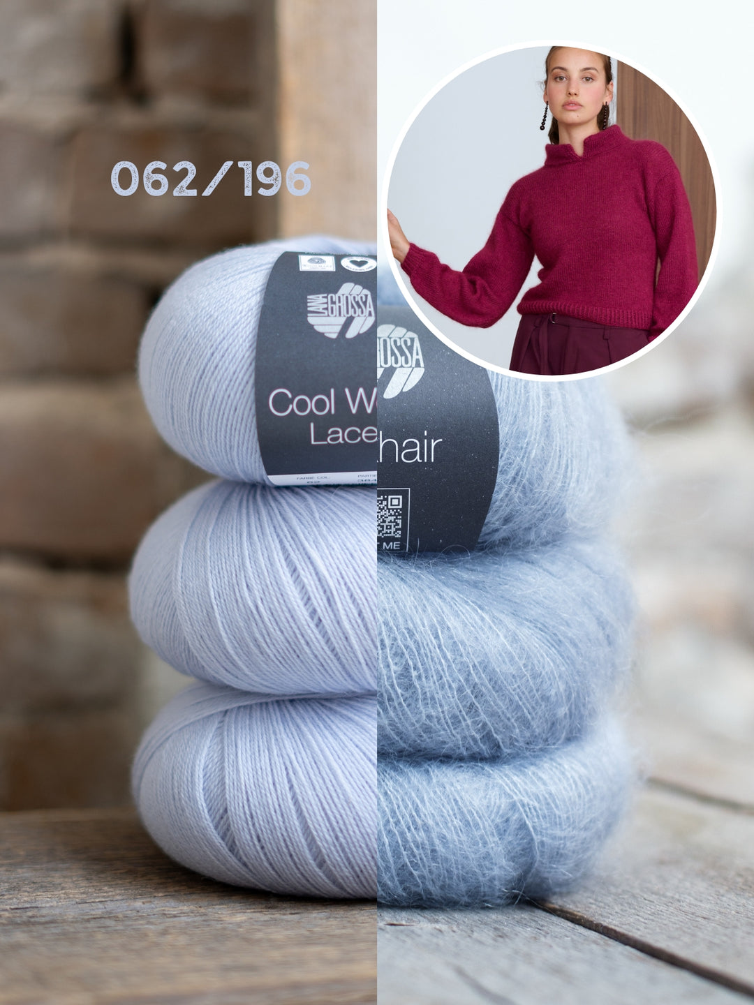 Breipakket Cool Wool Lace Silkhair trui