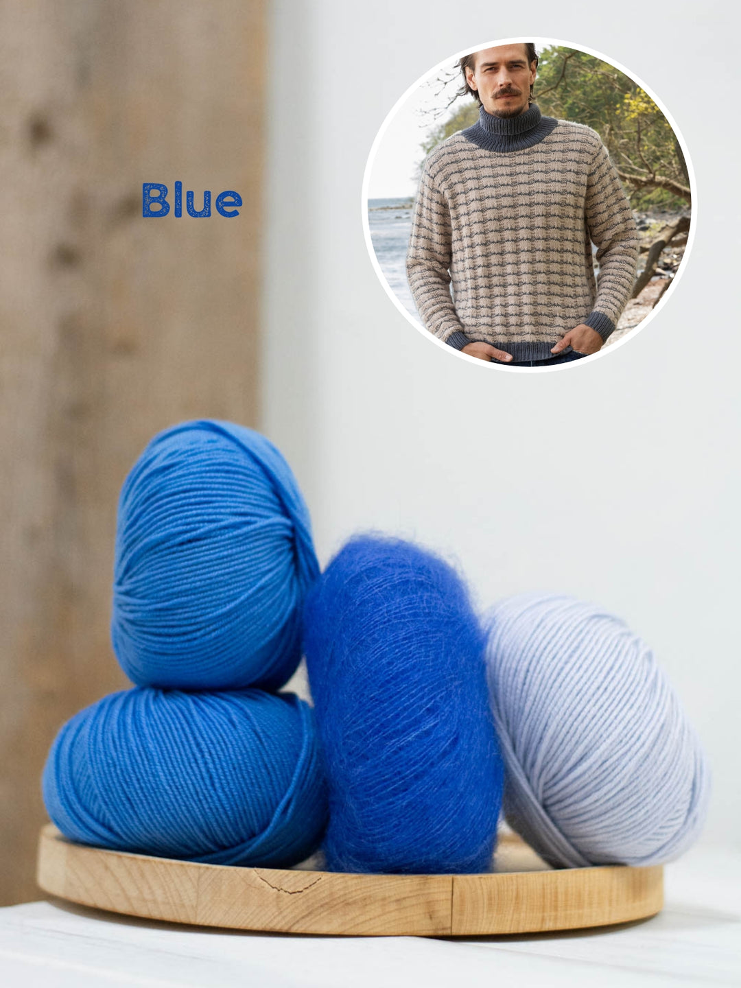 Breipakket Cool Wool Silkhair trui voor hem