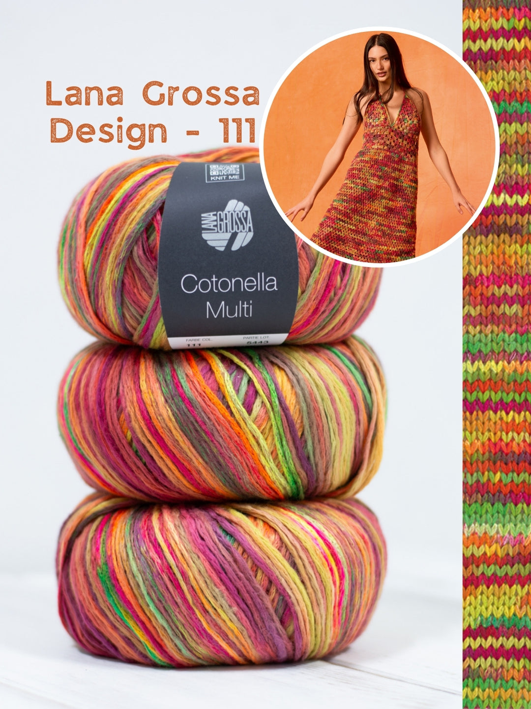 Haakpakket Cotonella Multi halter jurk