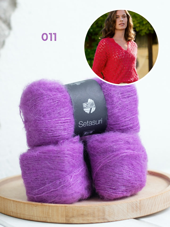 Haakpakket Setasuri v-hals trui