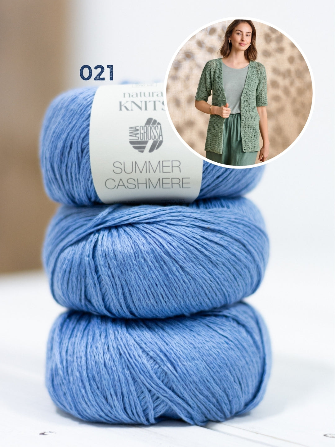 Haakpakket Summer Cashmere vest met korte mouwen