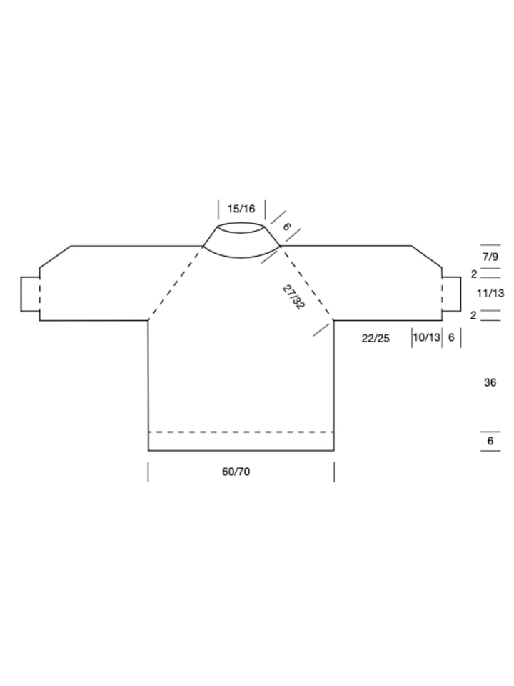Breipakket Bomba Raglantrui - Top-down