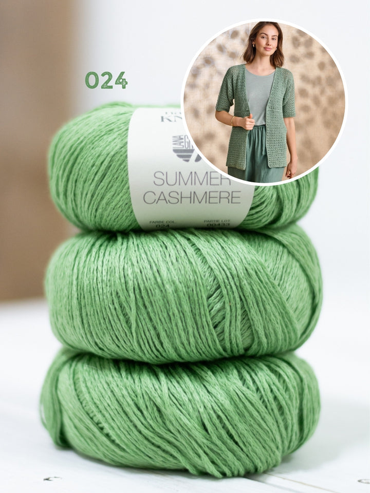 Haakpakket Summer Cashmere vest met korte mouwen