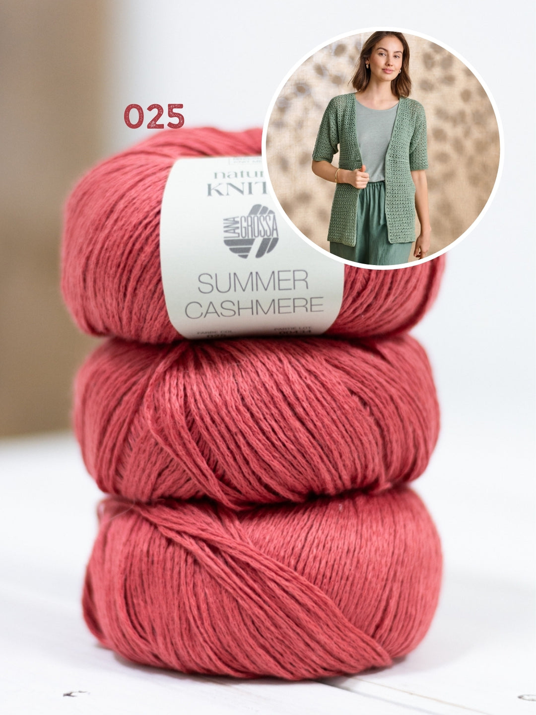 Haakpakket Summer Cashmere vest met korte mouwen