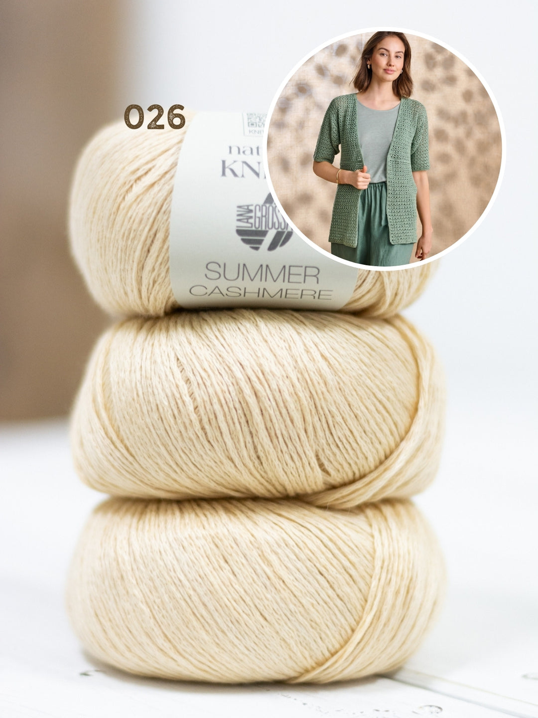 Haakpakket Summer Cashmere vest met korte mouwen