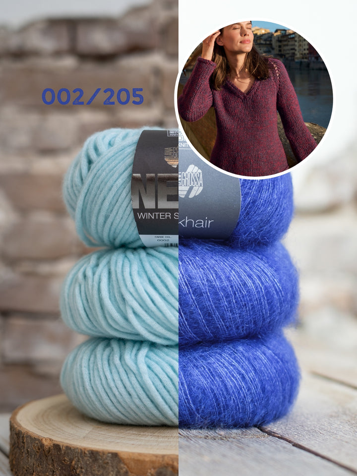 Breipakket Winter Softness Silkhair v-hals trui