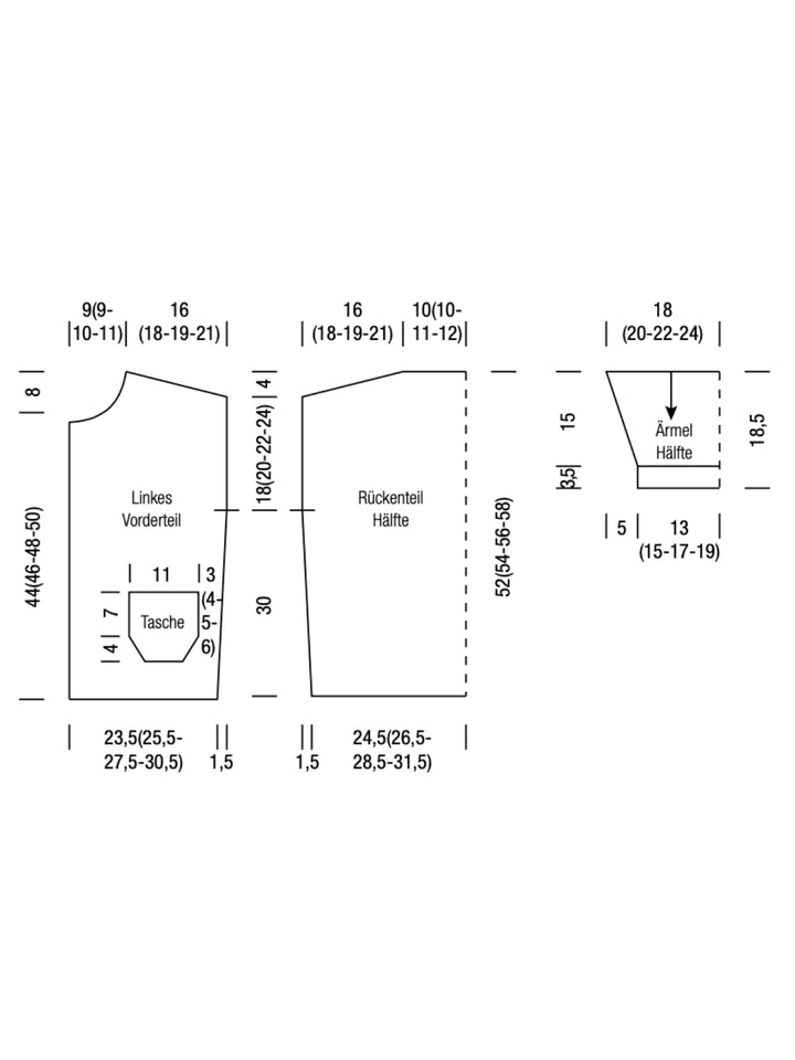 Breipakket Filo Paillettes korte mouwen vest