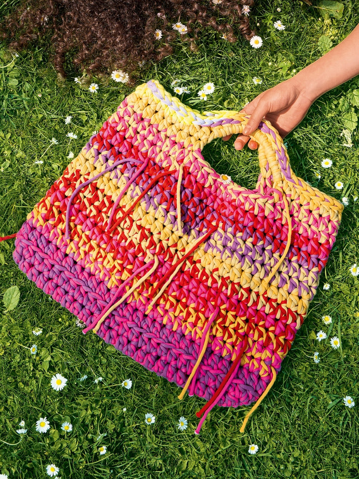 Haakpakket The Tube kleine shopper met franjes