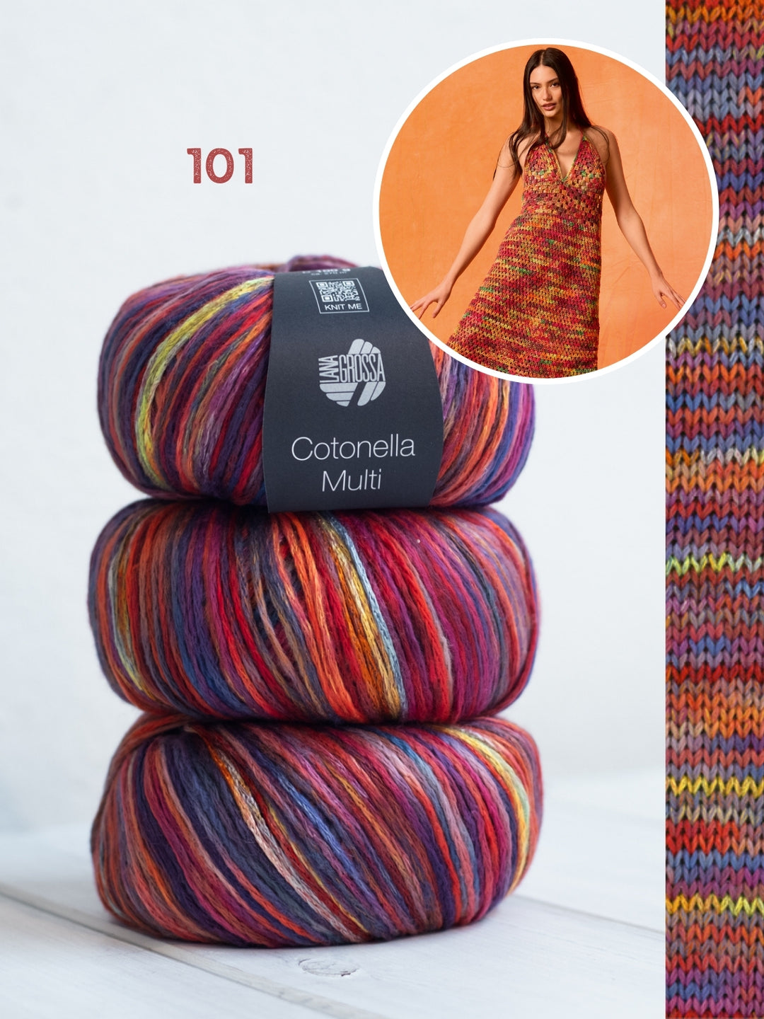 Haakpakket Cotonella Multi halter jurk