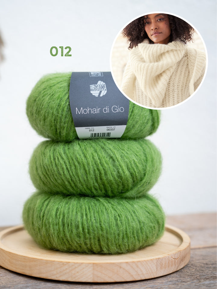 Breipakket Mohair Di Gio trui in patentsteek