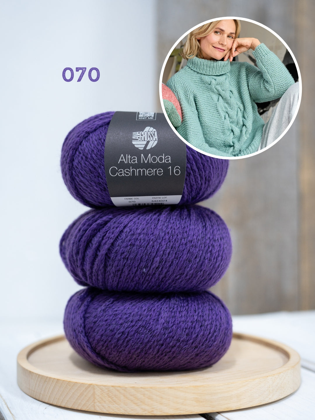 Breipakket Alta Moda Cashmere 16 kabeltrui