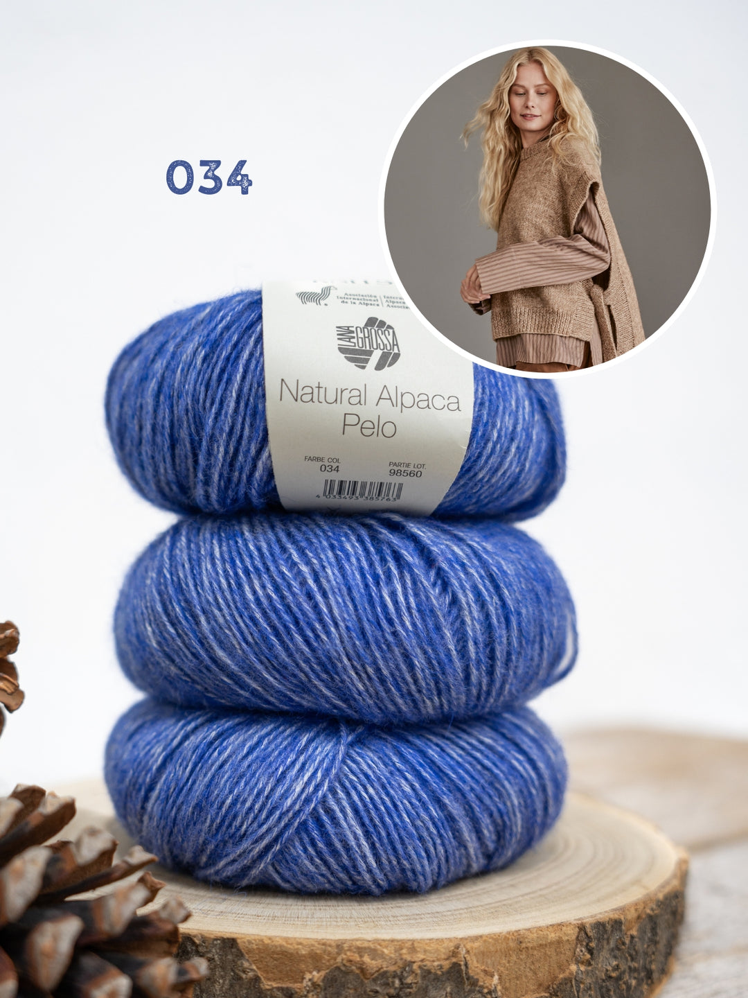 Breipakket Natural Alpaca Pelo slipover