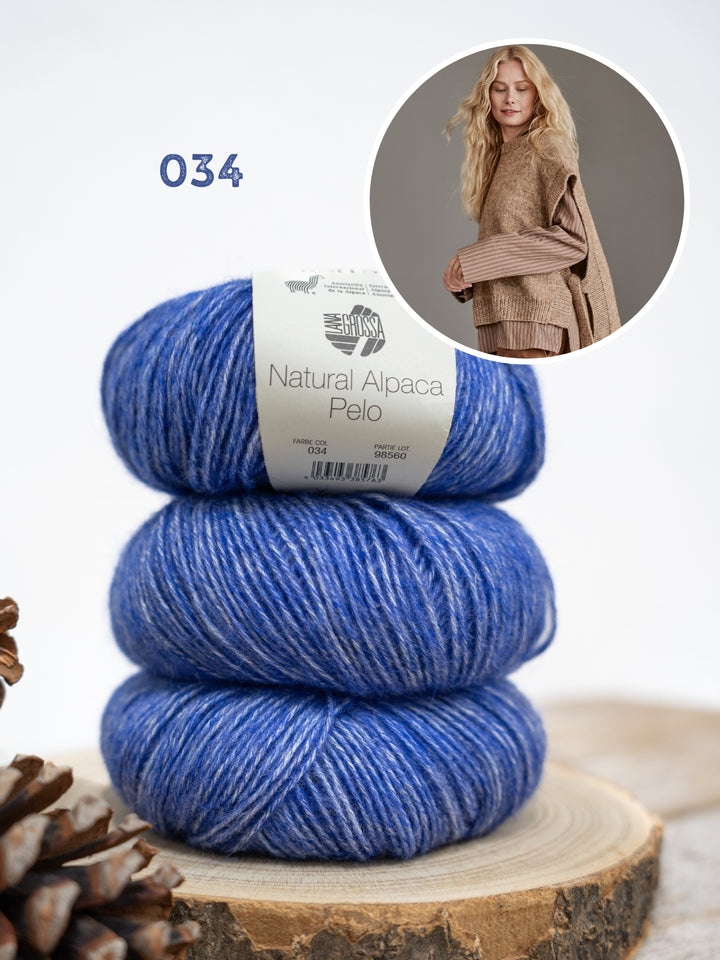 Breipakket Natural Alpaca Pelo slipover