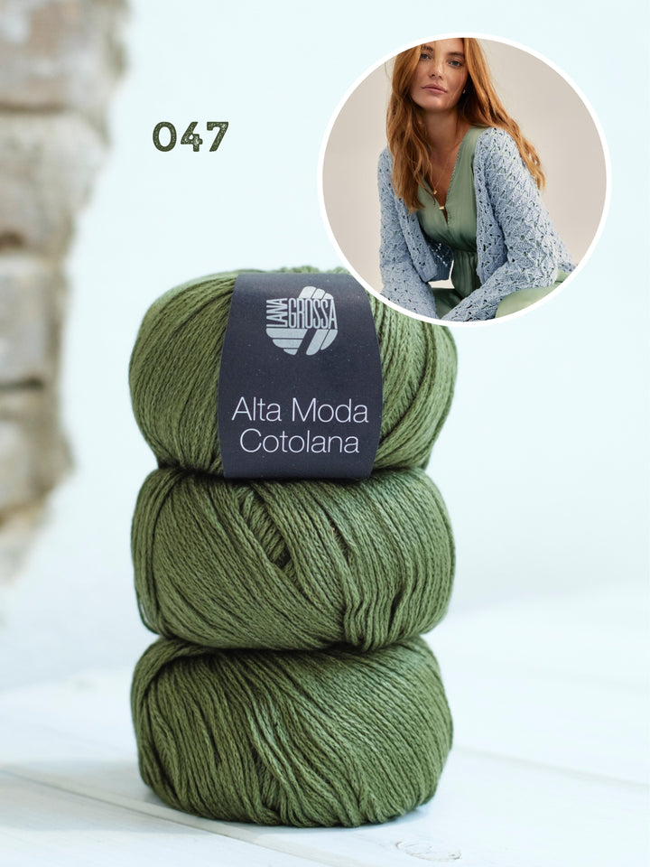Breipakket Alta Moda Cotolana cardigan in ajourpatroon