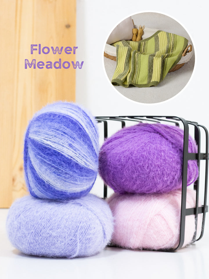 Breipakket Cosy Socks gestreept babydeken