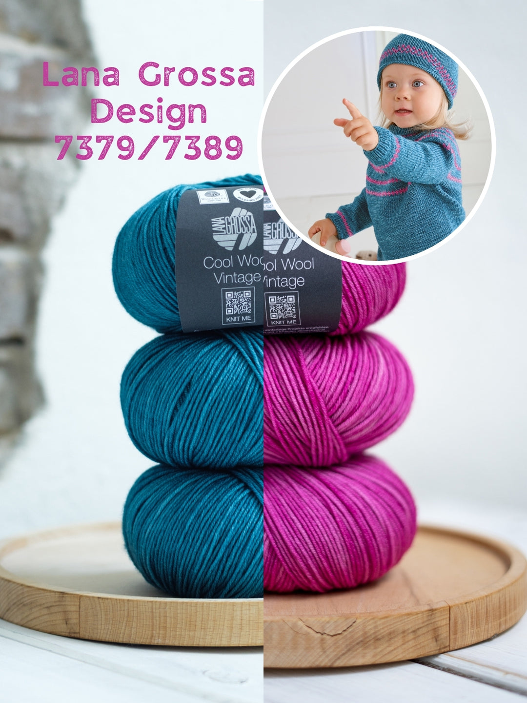 Breipakket Cool Wool Vintage trui + muts