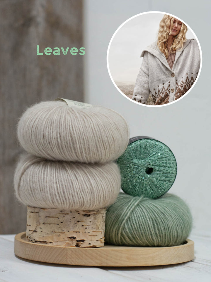 Breipakket Natural Alpaca Pelo Glamour raglanvest