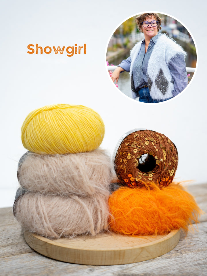 Breipakket Ecopuno Basta Cosmo gilet met ruiten