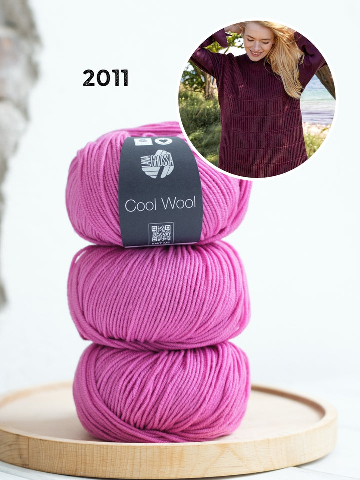 Breipakket Cool Wool spencer in halve patentsteek