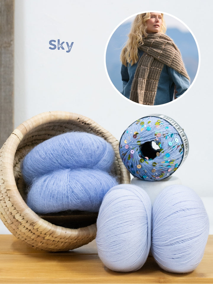 Haakpakket Cool Wool Lace Silkhair Cosmo sjaal