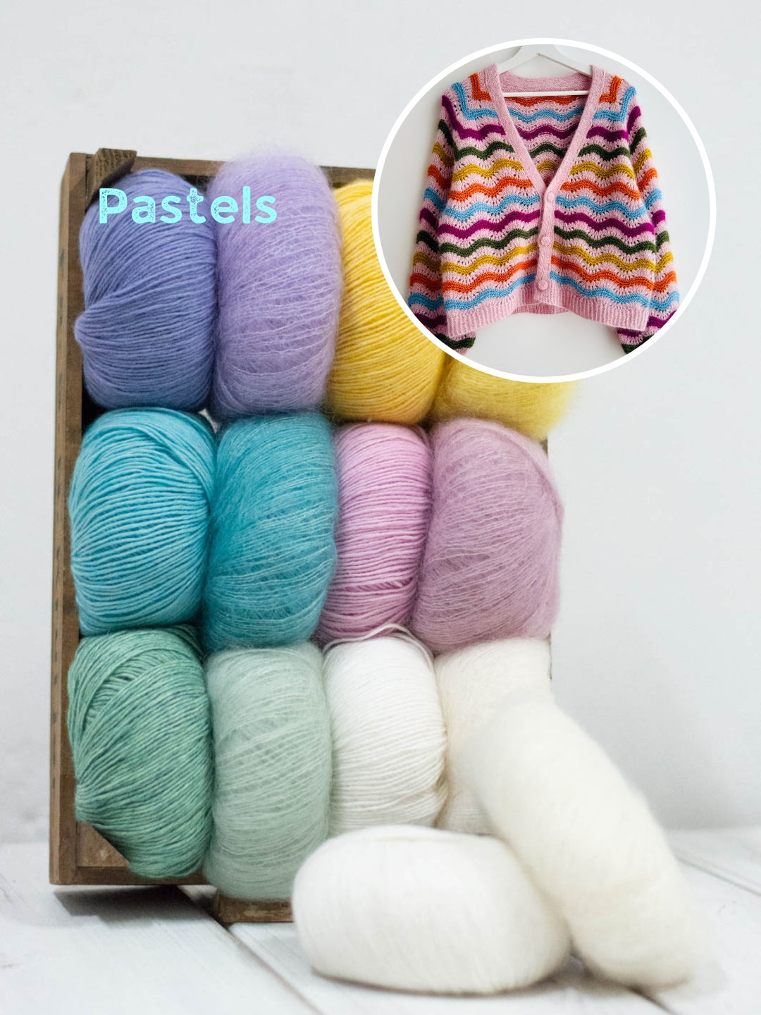 Breipakket Jean Cardigan - Engels- & Duitstalig - Kolibri by Johanna