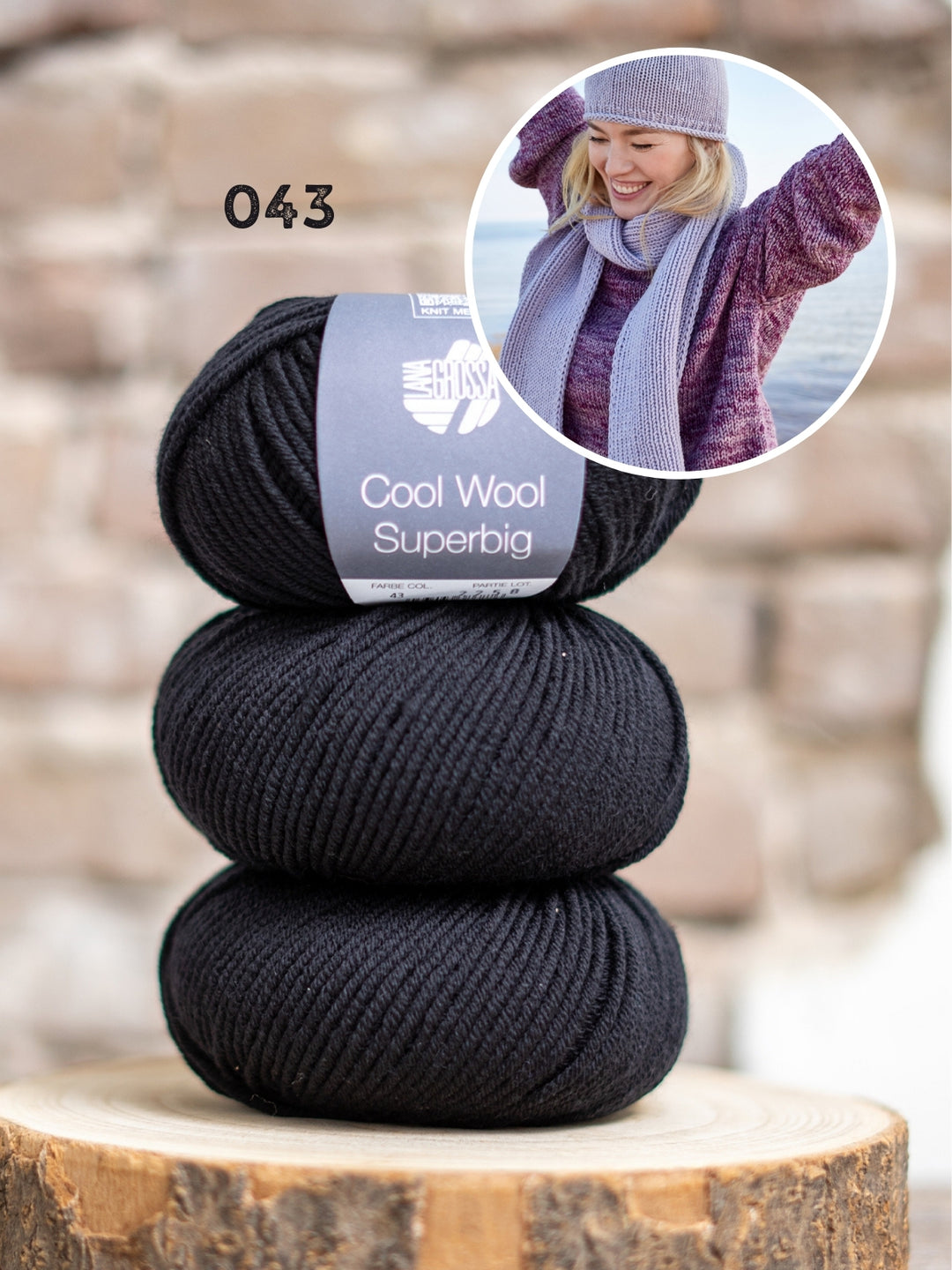 Breipakket Cool Wool Superbig sjaal & muts