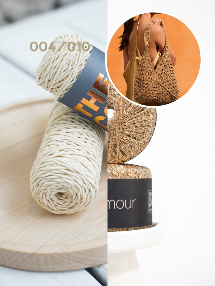 Haakpakket The Core Glamour granny square tas