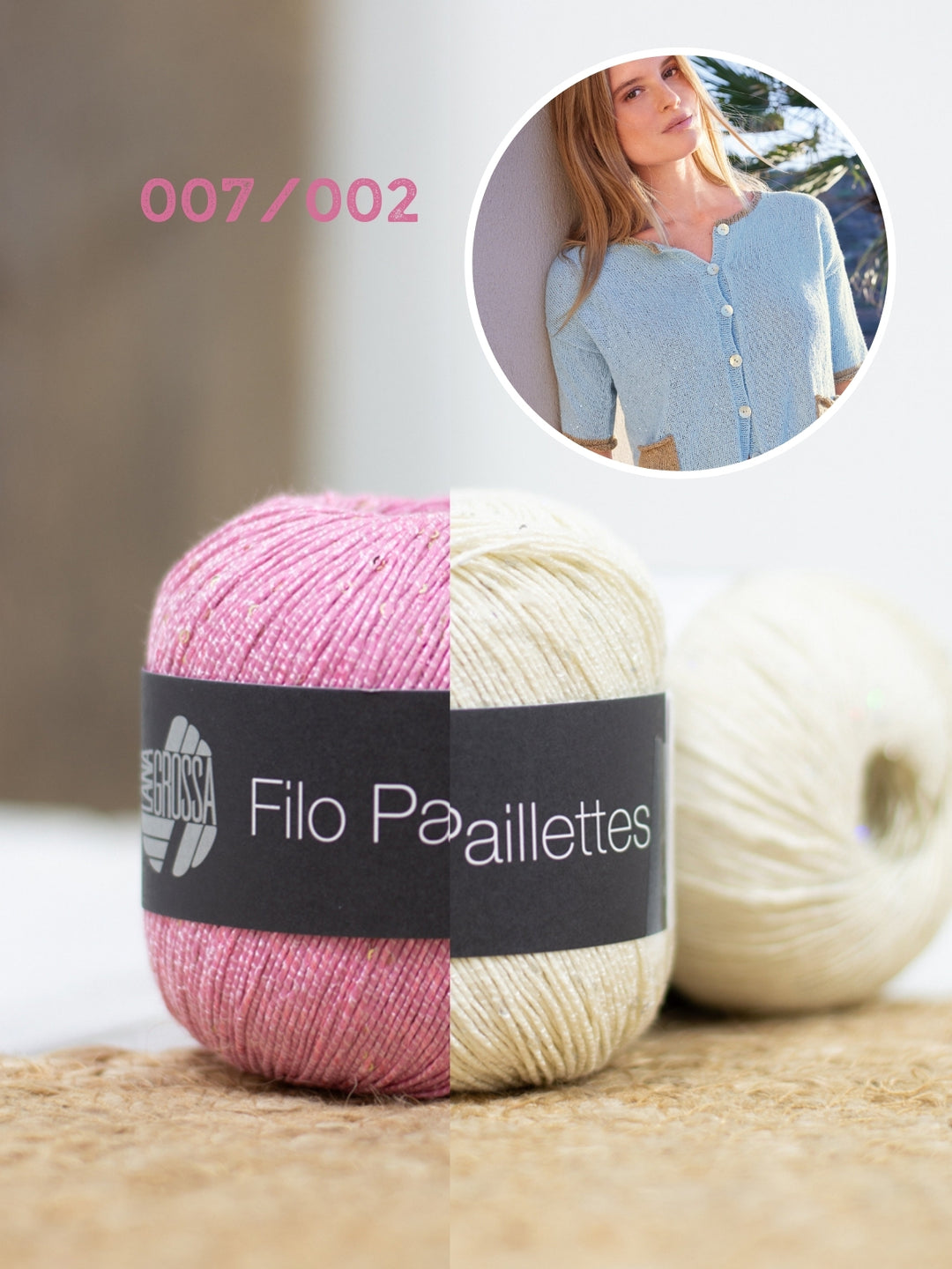 Breipakket Filo Paillettes korte mouwen vest
