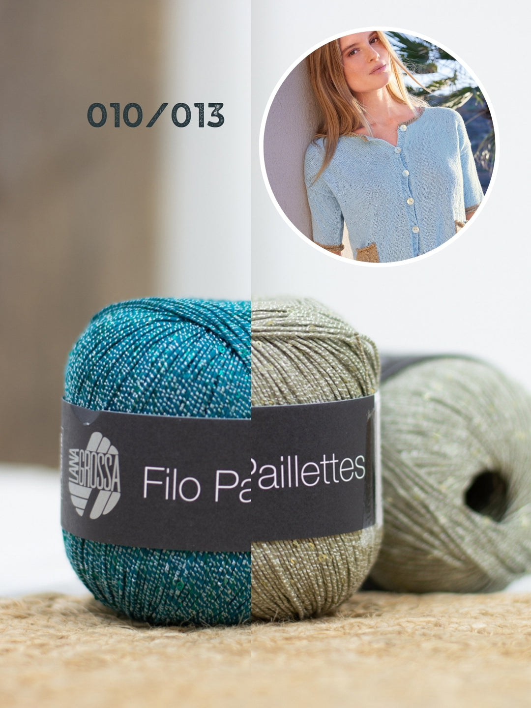 Breipakket Filo Paillettes korte mouwen vest